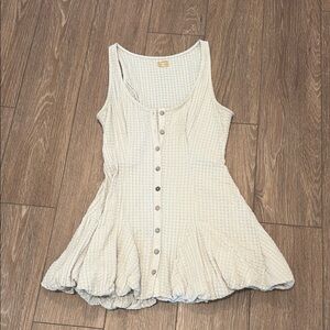 Free People Cream Mini Dress